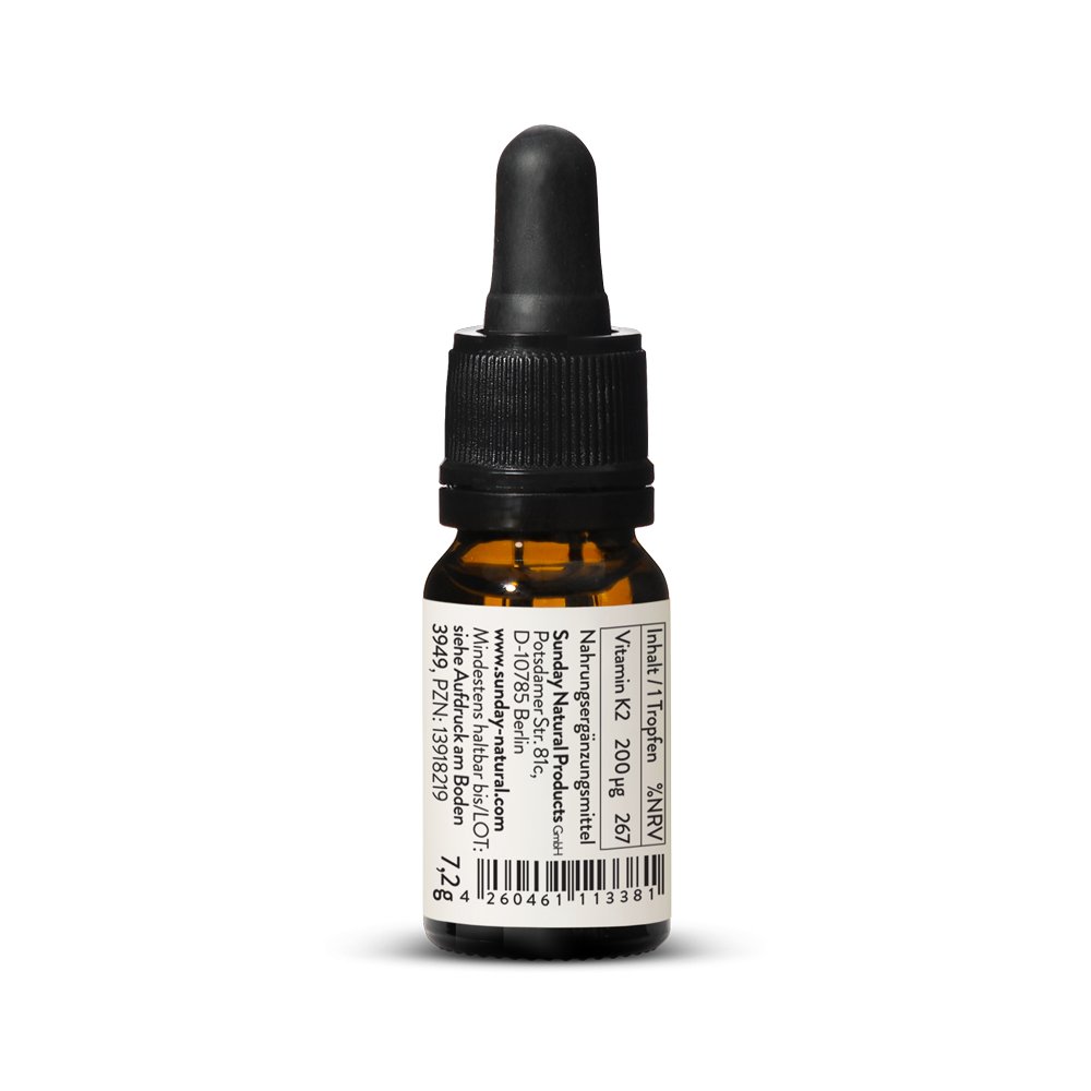 Jetzt Vitamin K2 Mk7 Tropfen Pur Kaufen Sunday Natural