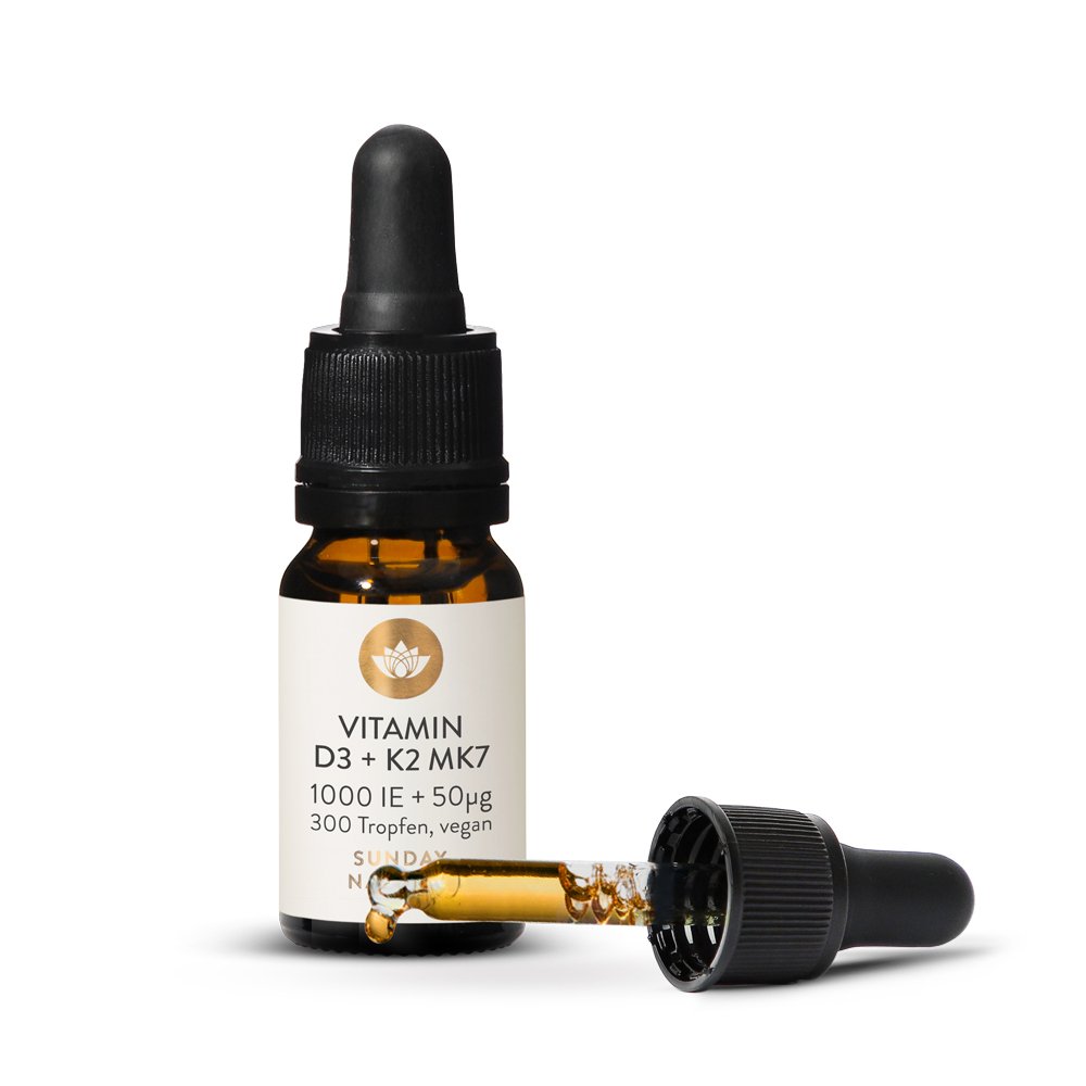 Vitamin D3 VEGAN + K2 MK7 alltrans 1000 IE + 50µg. 300 Tropfen