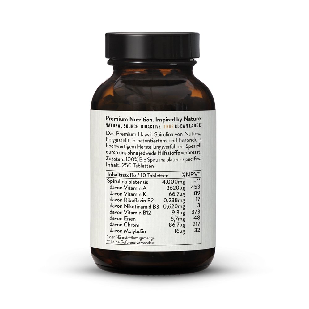 Spirulina Pacifica Hawaïenne 500 Mg - 600 Comprimés - Cyanotech - USA
