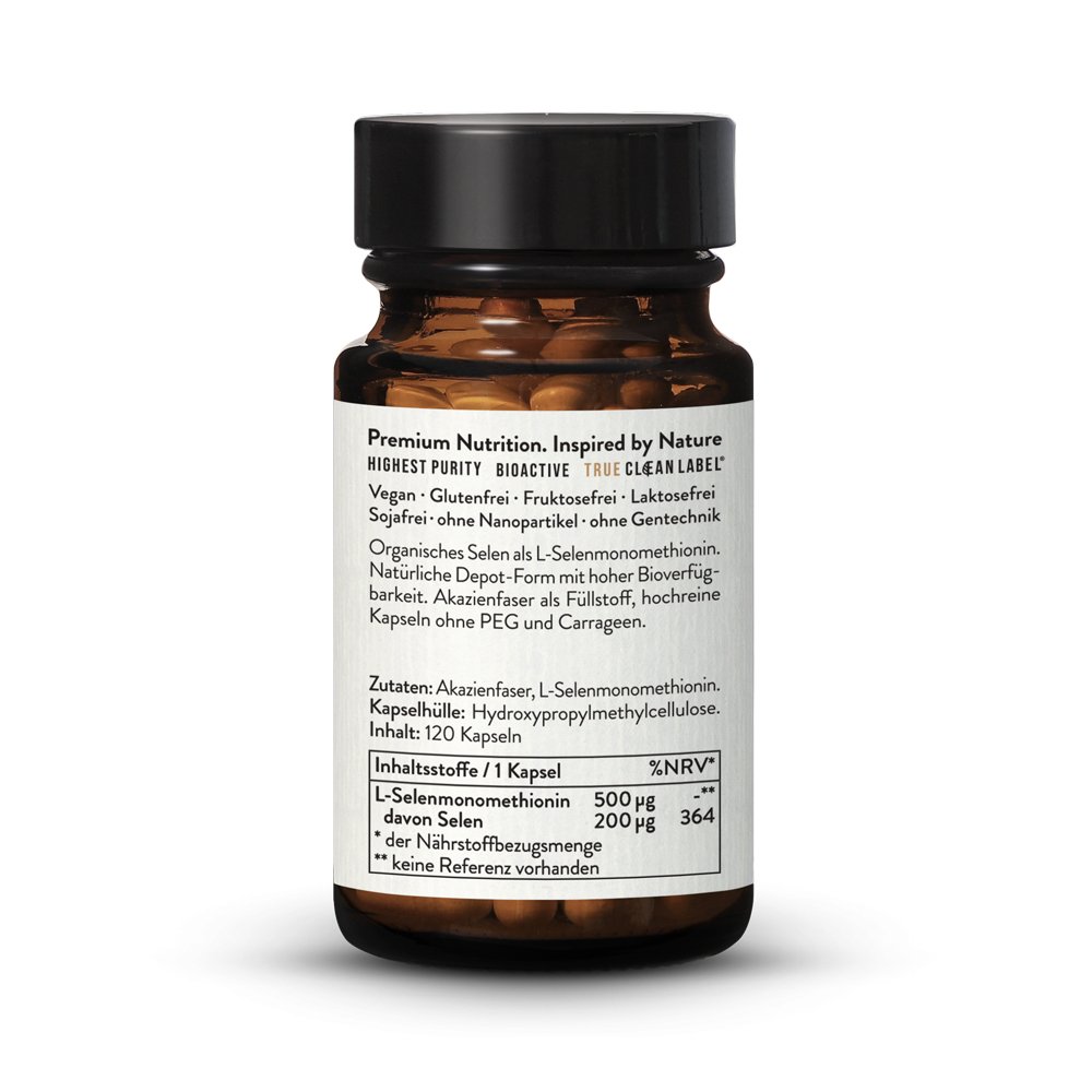 L-Selenomethionine 200µg, Organic Selenium. 120 capsules | Sunday Natural