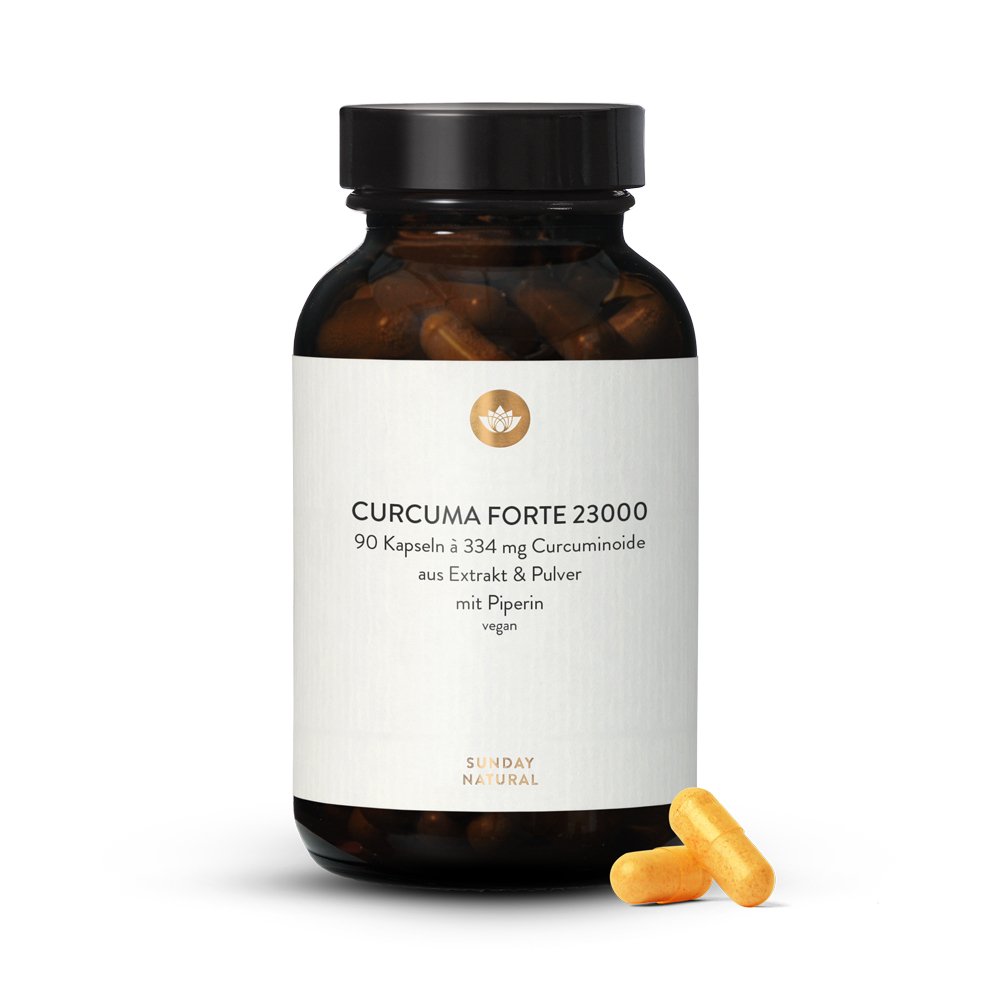 Curcuma Forte 23000 Extrakt 334mg Curcumin vegan 90 Kapseln