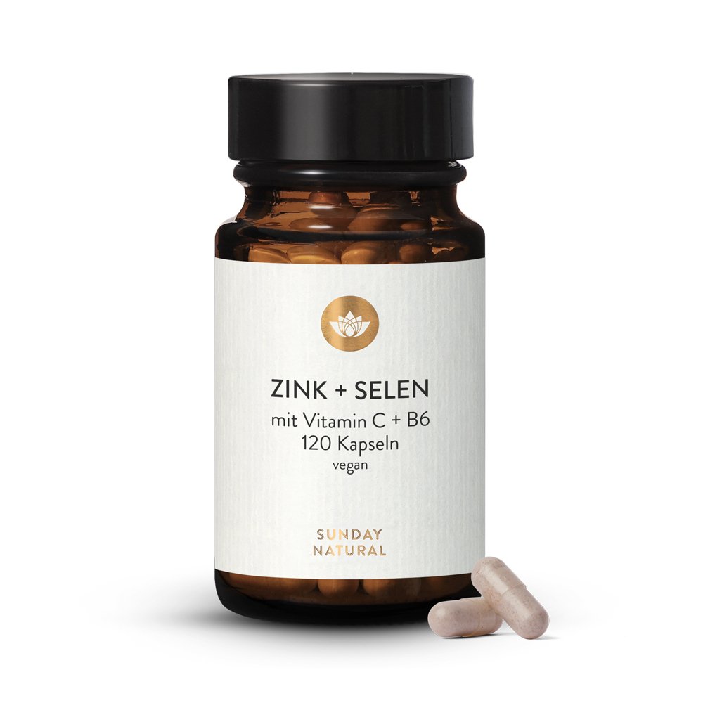 Zink Selen Kofaktoren Vitamin C Und Vitamin B6 120 Kapseln Sunday Natural
