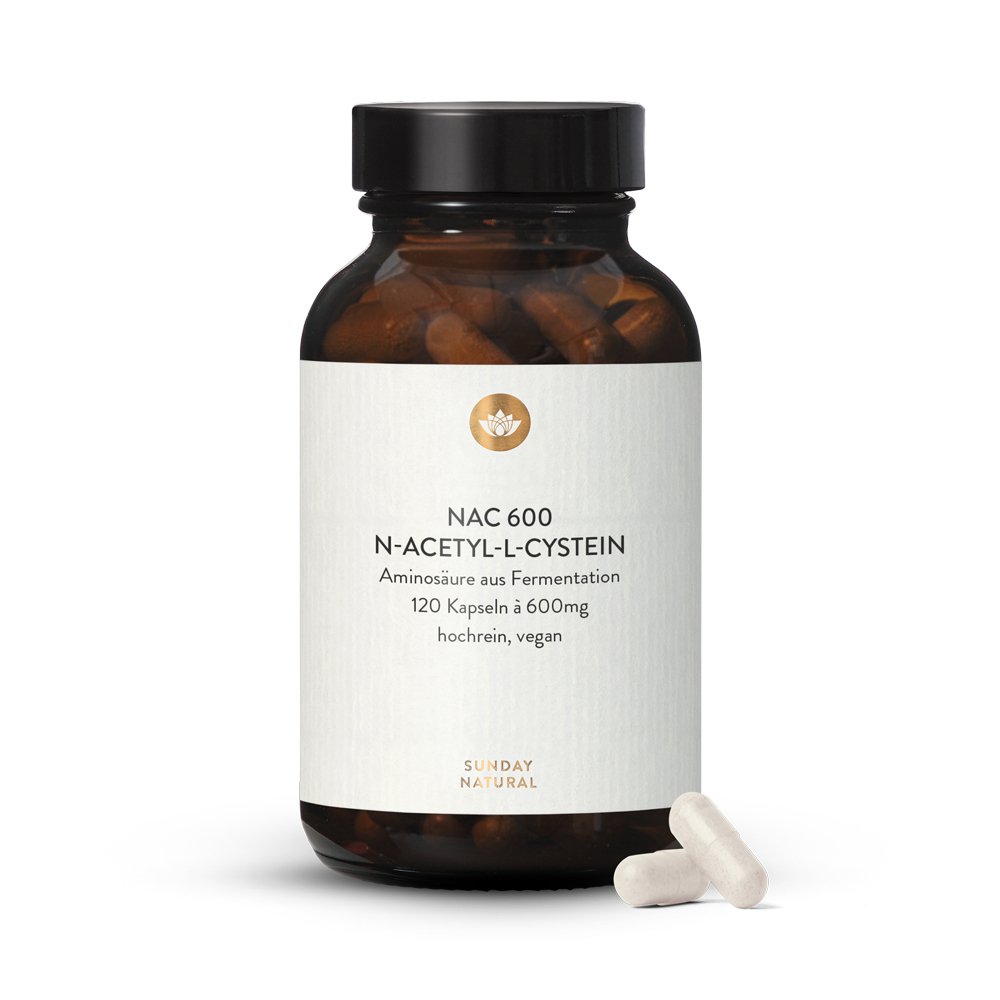 NAC N Acetyl Cystein 20mg, vegan. 20 Kapseln   Sunday Natural