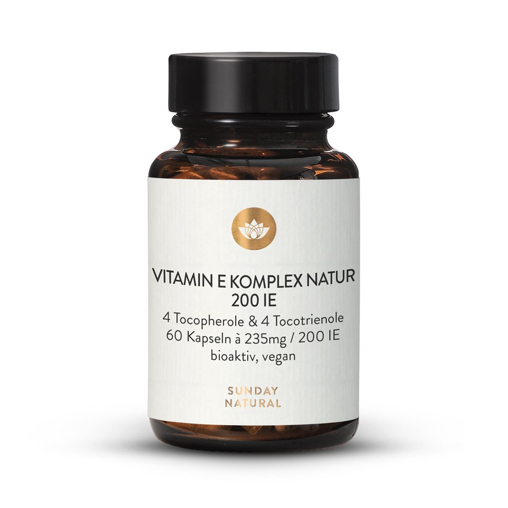 Natural Vitamin E Complex All 8 Tocopherols & Tocotrienols