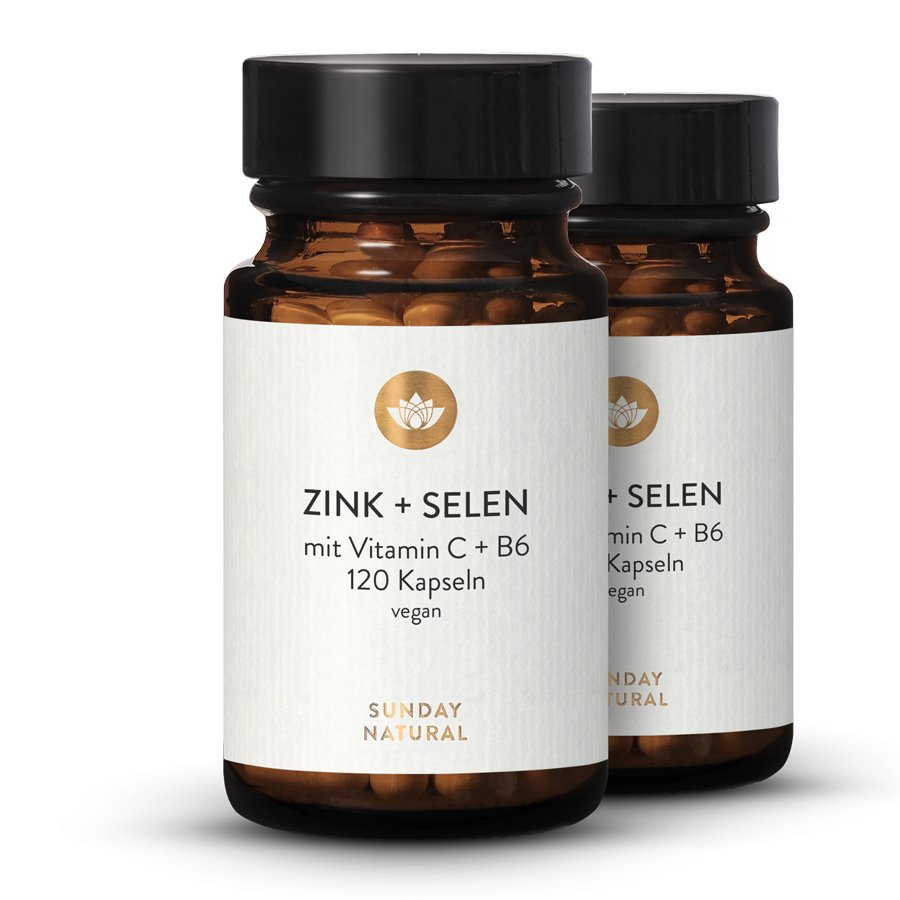 Zink Selen Kofaktoren Vitamin C Und Vitamin B6 2 X 120 Kapseln Sunday Natural