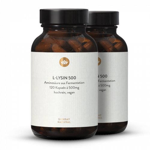 L-Lysin 500 Kapseln Aus Fermentation, Vegan