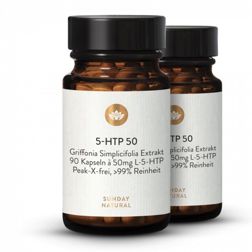 5-HTP 50mg Capsules Griffonia Simplicifolia Extract