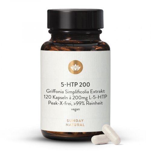 5-HTP 200mg Capsules Griffonia Simplicifolia Extract