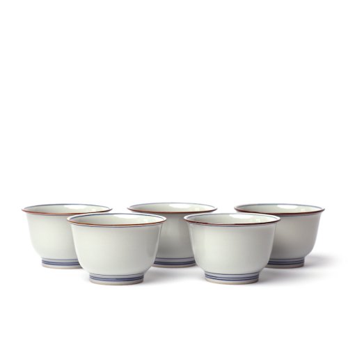 Japanese Teacup Set Porcelain Somekamon