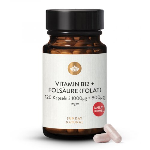 Vitamin B12 + Folate MH3A® + Quatrefolic® 1000µg + 800µg
