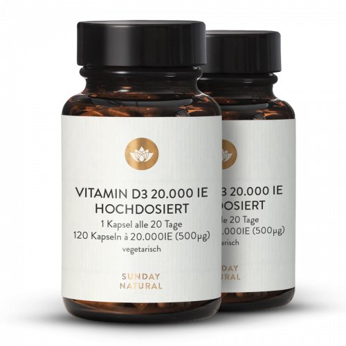 Vitamin D3 20.000 IE Kapseln Hochdosiert
