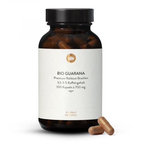 Organic Guarana 700mg Capsules 3.5-5% Caffeine