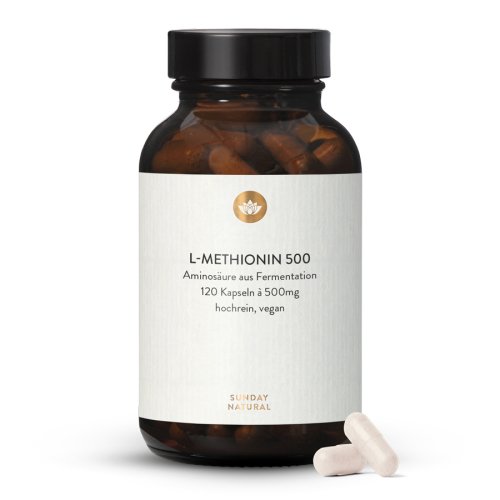 L-Methionin 500 Kapseln Aus Fermentation, Vegan
