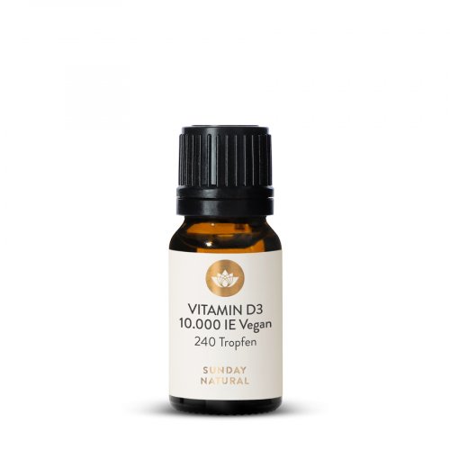 Vitamin D3  High-Dose 10,000 IU 240 Drops, Vegan