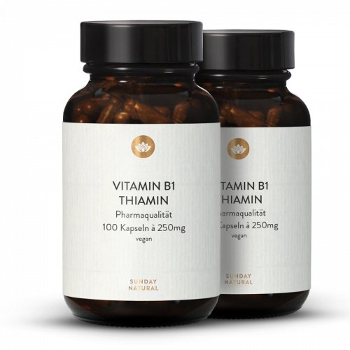 Vitamin B1 hochdosiert 250mg hochreine Qualität vegan 2x100 Kps
