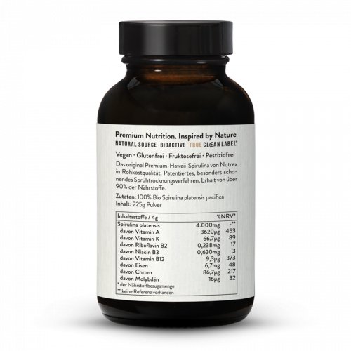 Hawaiian Spirulina Pulver Original in Premium Qualität