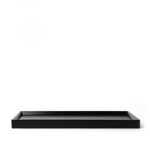 WOODEN JAPANESE TEA TRAY NAGASUMI SURI (BLACK)