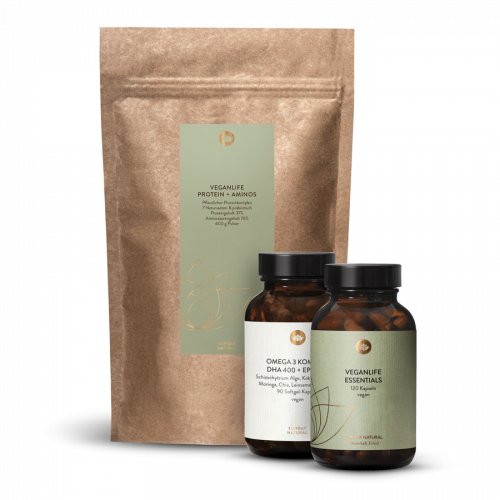 Veganlife Essentials + Protein + Omega 3 Set