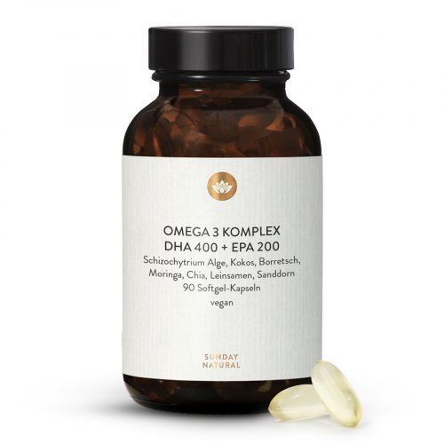 Omega 3 Komplex Softgel Kapseln Vegan