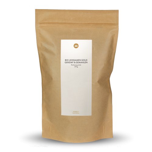 Graines De Lin Blond Bio, Germées Et Moulues