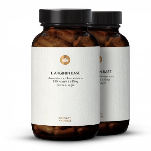 L-Arginine Base Capsules from Fermentation, Vegan