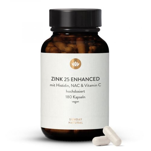 Zink 25 Enhanced Mit Histidin, NAC & Vitamin C