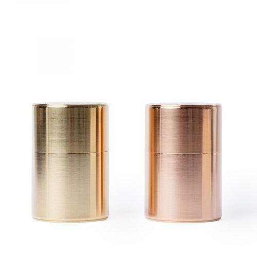 Tea Caddy Set Kaikado Copper Brass 100g