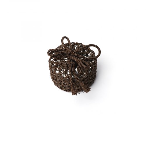 Tea Caddy Kaikado Tinplate 20g Silk Net Pouch