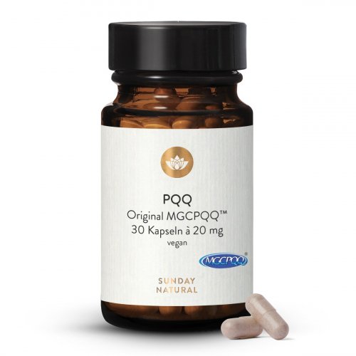PQQ 20mg Original MGCPQQ vegan ohne Zusätze. 30 Kapseln | Sunday Natural