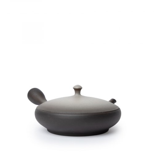 Kyusu Tokoname Junzo Maekawa Bokashi Black White