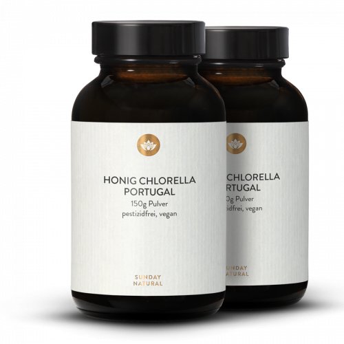 Honig Chlorella Pulver