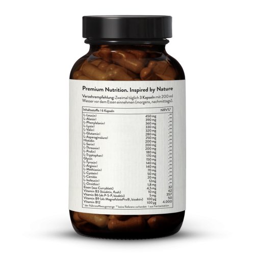 Recovery Amino+ mit Vitamin B3, B6, Folat, B12, Eisen + 20 Aminosäuren ...
