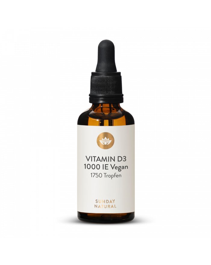 Jetzt Vitamin D+K2 Tropfen + Kapseln von Sunday Natural kaufen!