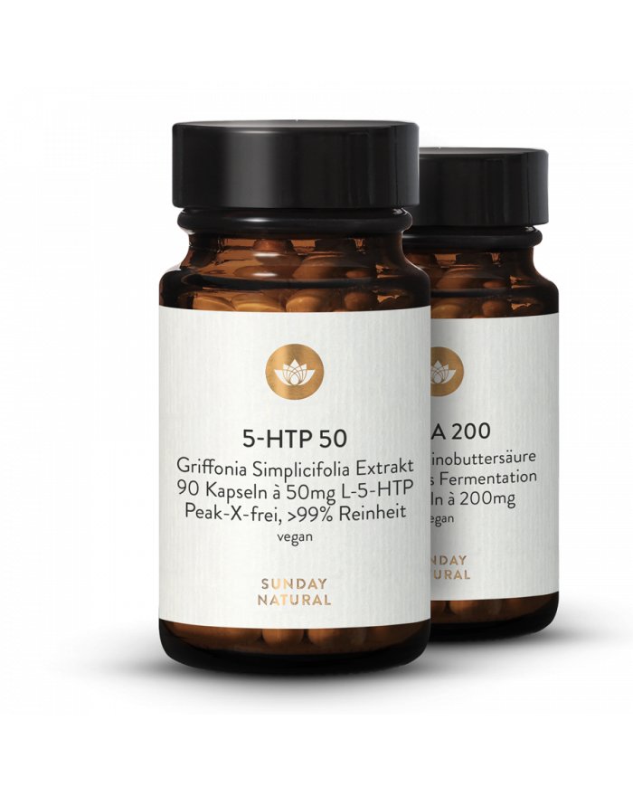 5-HTP Kapseln Griffonia Extrakt Aminosäure vegan | Sunday Natural
