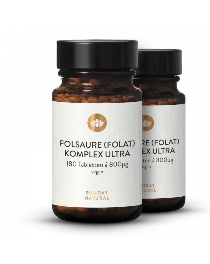Folsäure kaufen · Vitamin B9 · L-Methylfolat bioaktiv Vitamins | Sunday ...