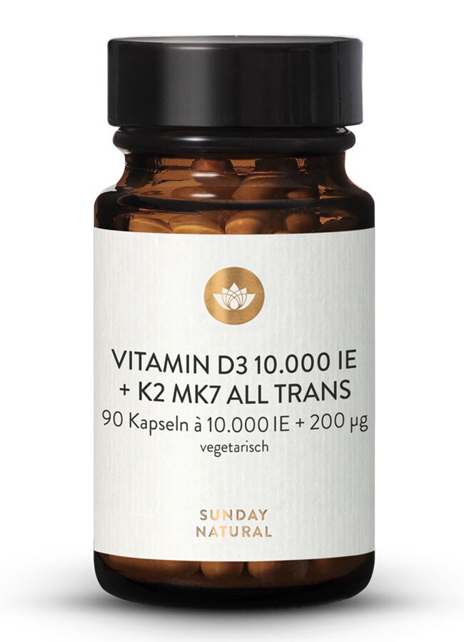 Vitamin D2 + K2  <br> 10,000 IU + 200µg